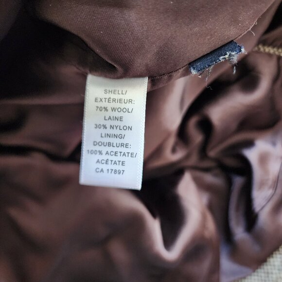 Banana Republic brown wool tweed coat - Picture 7 of 10